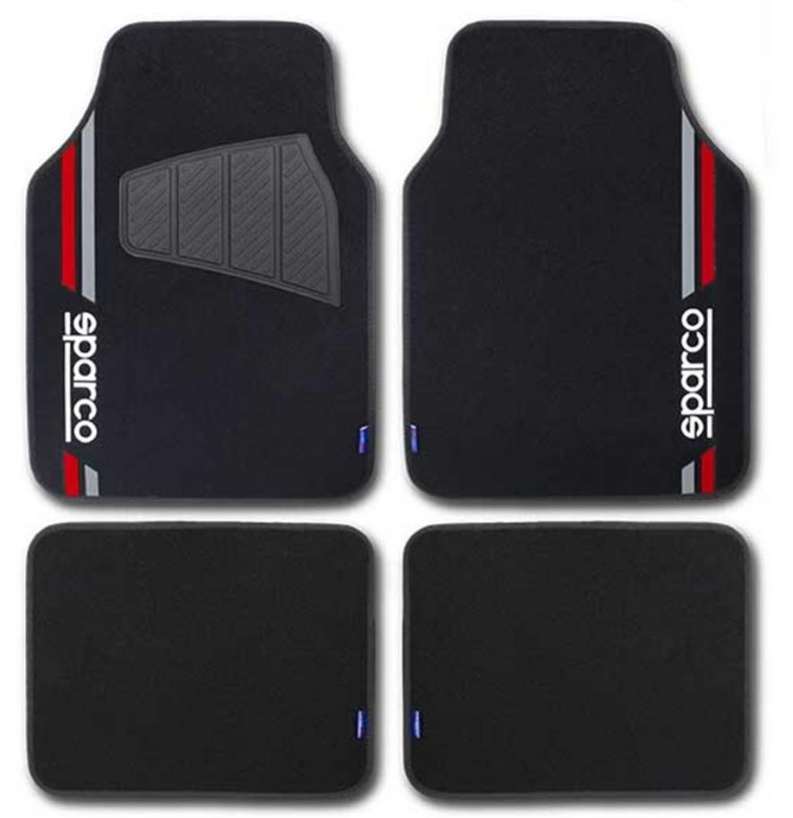 SPARCO Tapetes universais SPCF508RD SPCF508RD 508 CORSA Jogo de tapetes CITROËN C4 SPARCO