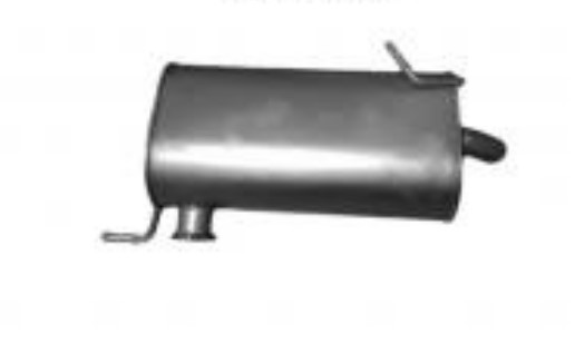 Rear silencer IZAWIT 19.051 IZAWIT 19.051 MITSUBISHI L 200 2007 exhaust silencer price