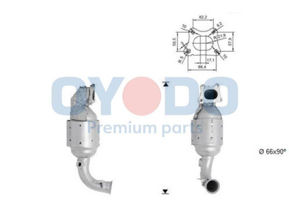 Catalizzatore Oyodo 10N0001-OYO Oyodo 10N0001-OYO Marmitta catalitica Peugeot 301 2018