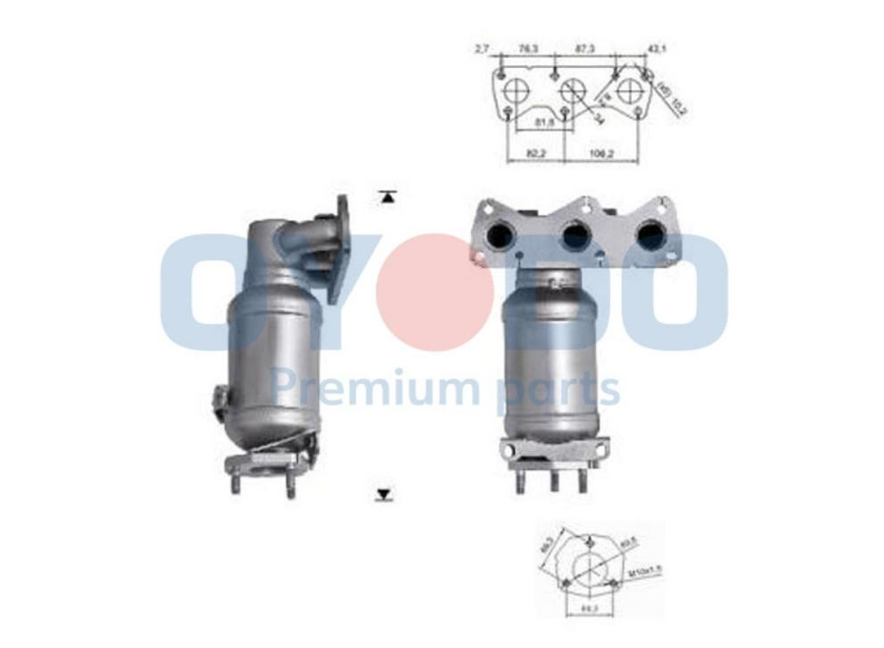 Oyodo Καταλύτης 10N0010-OYO Oyodo Καταλύτης Volkswagen 10N0010-OYO