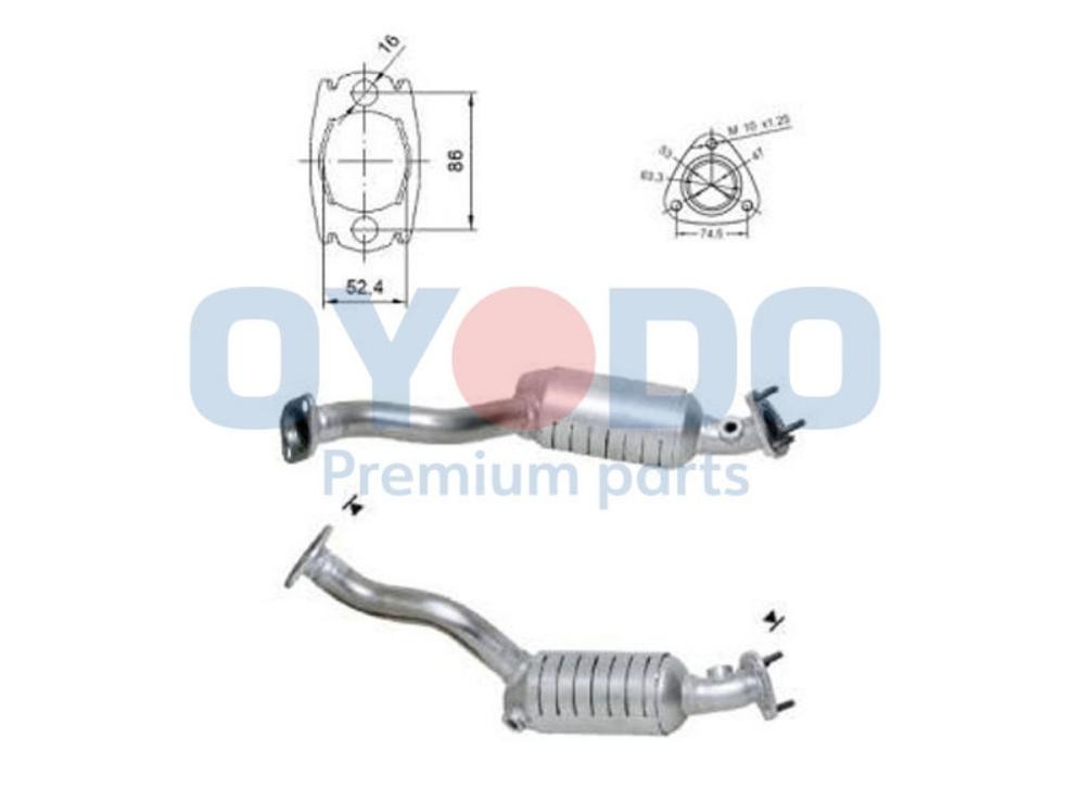 Oyodo Catalytic converter 10N0011-OYO Oyodo 10N0011-OYO HONDA Prelude I Coupe (SN) catalytic converter replacement