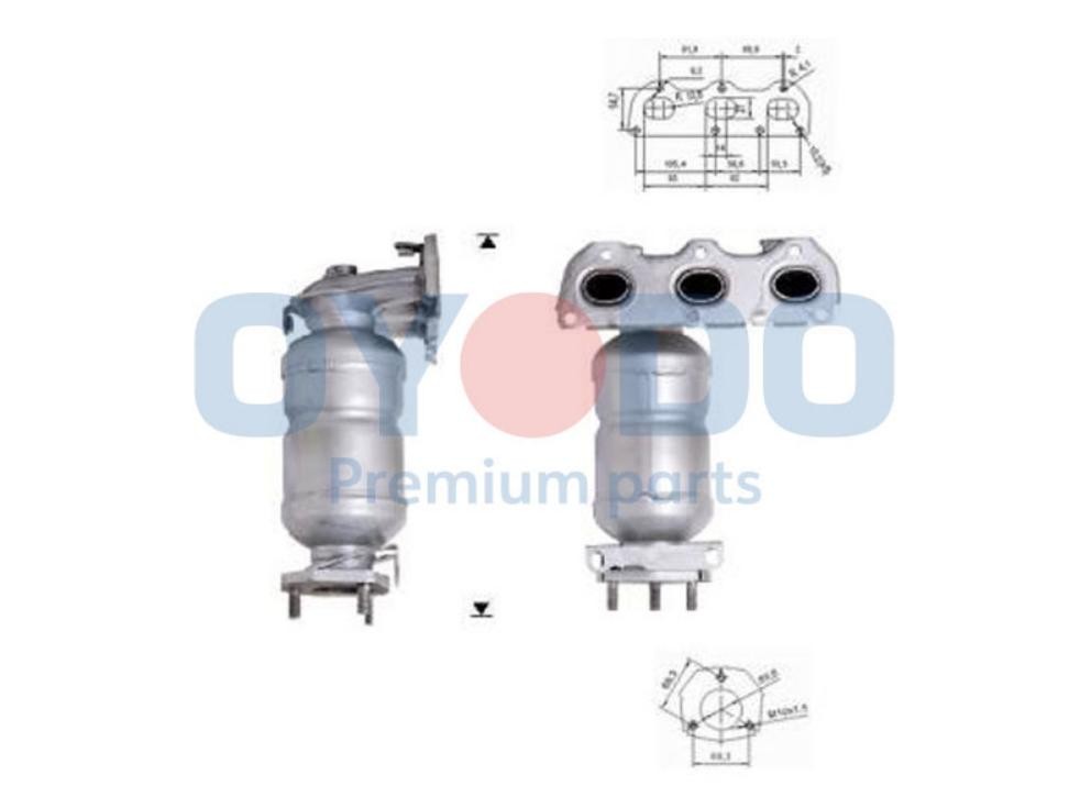 Oyodo Catalisador 10N0012-OYO Oyodo 10N0012-OYO Catalisador VW Amarok 2H a um preço acessível