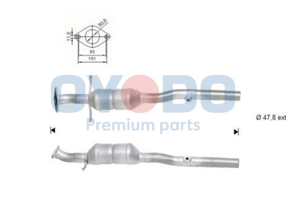 Oyodo Katalysator 10N0020-OYO Oyodo 10N0020-OYO Katalysator FORD Focus Mk1 Skåpbil / Kombi (DNW)