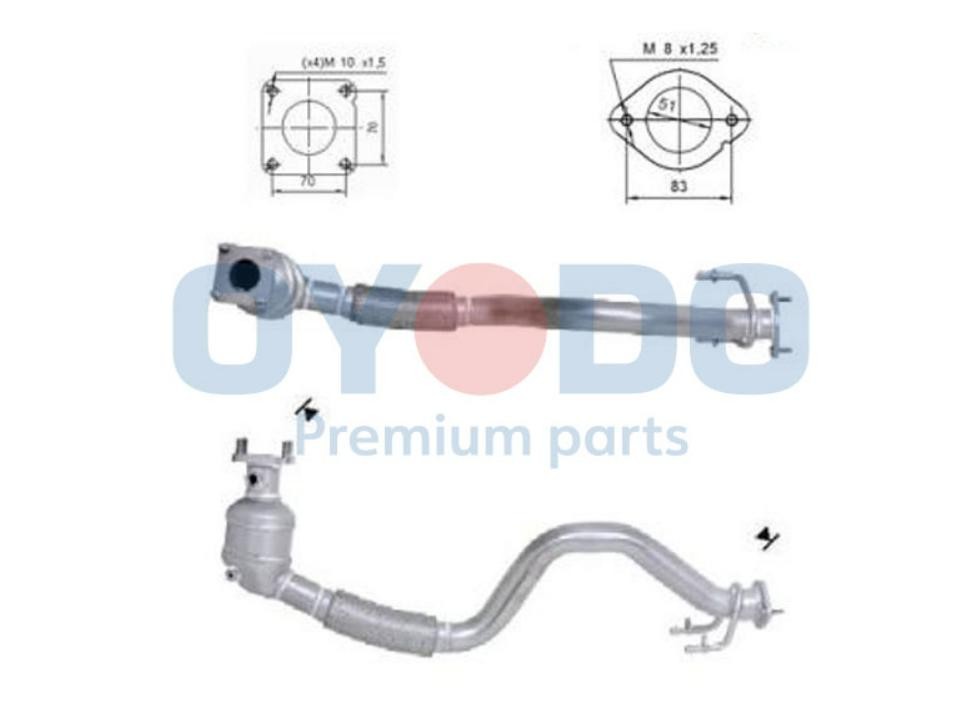 Oyodo Catalizzatore 10N0032-OYO Costo Catalizzatore Oyodo Volkswagen 10N0032-OYO