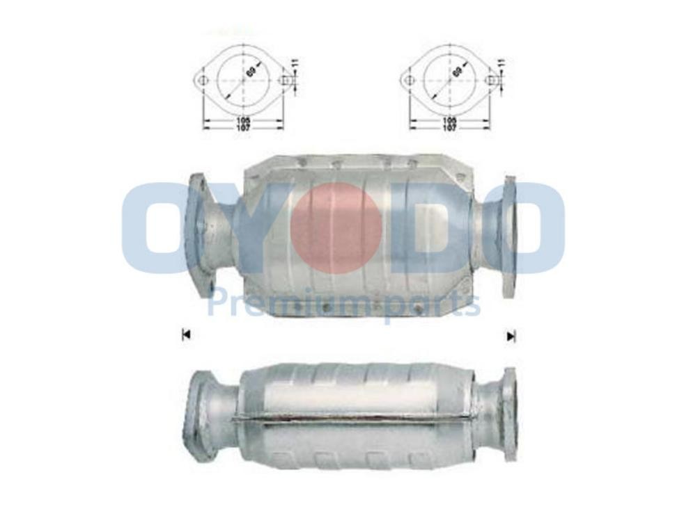 Oyodo Katalysator 10N0033-OYO Oyodo 10N0033-OYO Katalysator NV200 / Evalia Minibuss (M20) original