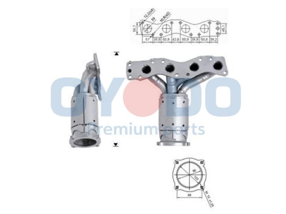 Katalysator Oyodo 10N0039-OYO Oyodo 10N0039-OYO Universele katalysator SUZUKI SWIFT 2016