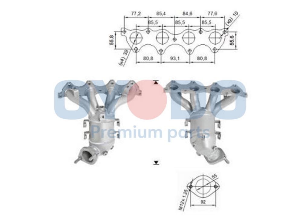 Oyodo Katalysator 10N0042-OYO 10N0042-OYO Katalysator KIA CERATO Oyodo kaufen