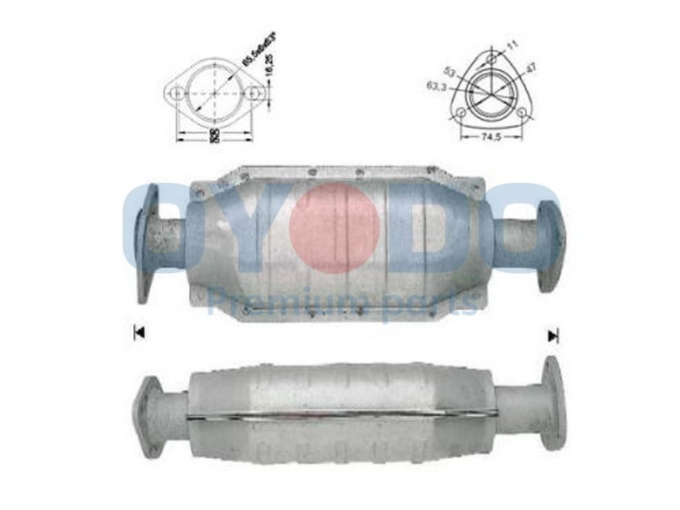 Oyodo Catalizzatore 10N0046-OYO Oyodo 10N0046-OYO Marmitta catalitica Honda Civic 9 Tourer originale prezzo