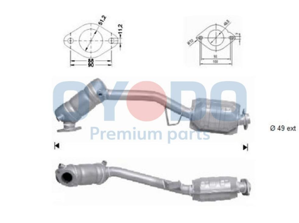 Katalysator Oyodo 10N0050-OYO Oyodo 10N0050-OYO Katalysatoren SUBARU FORESTER 2019