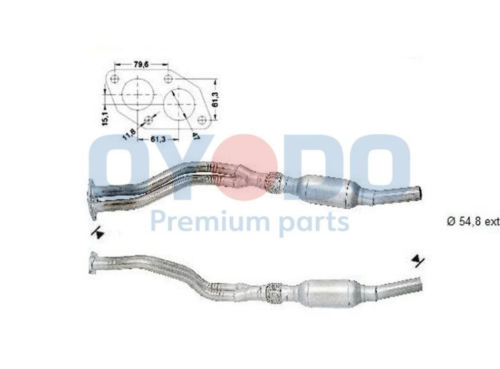 Oyodo Katalyzátor 10N0060-OYO 10N0060-OYO Oyodo Katalyzátor Audi lacné