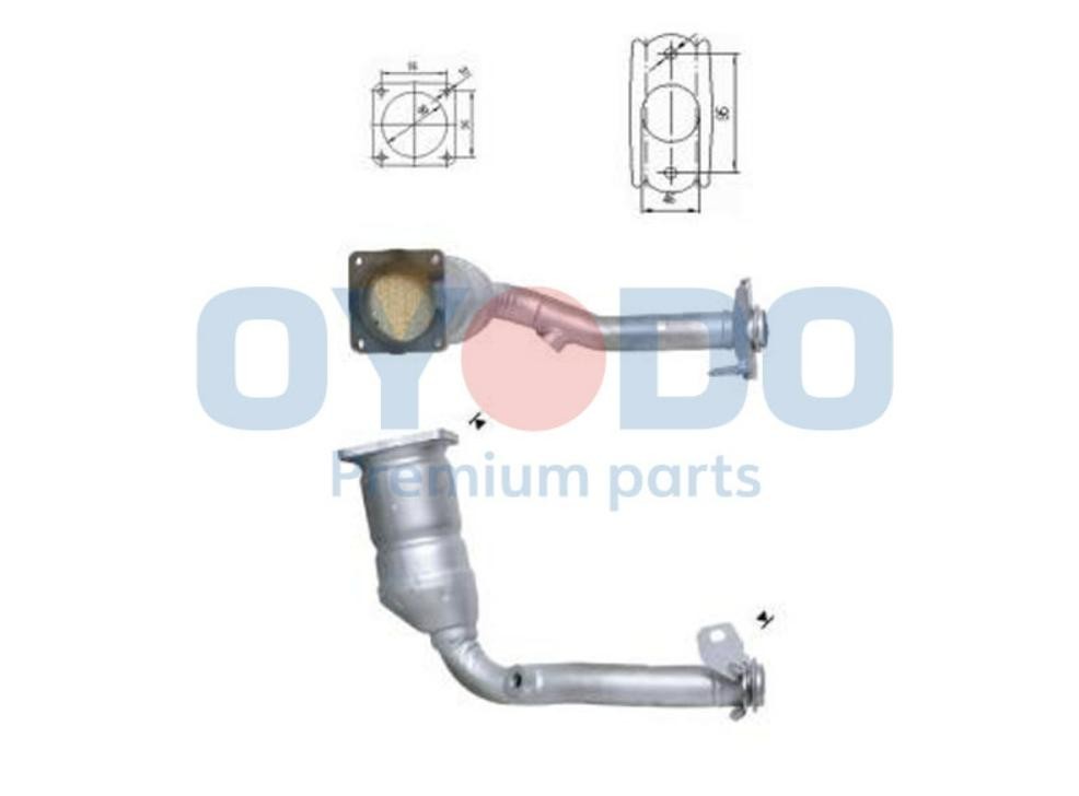 Oyodo Catalyseur 10N0065-OYO Renault MEGANE Catalyseur Oyodo 10N0065-OYO