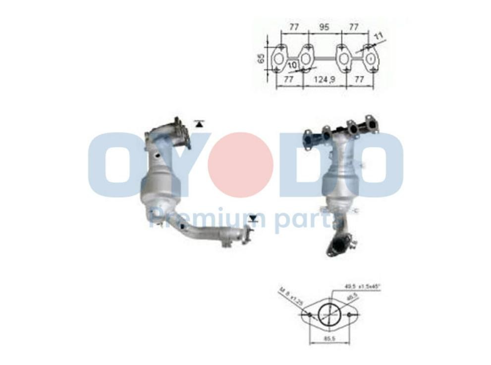 Catalyseur Oyodo 10N0070-OYO Oyodo 10N0070-OYO: Précatalyseur Fiat PUNTO 2003