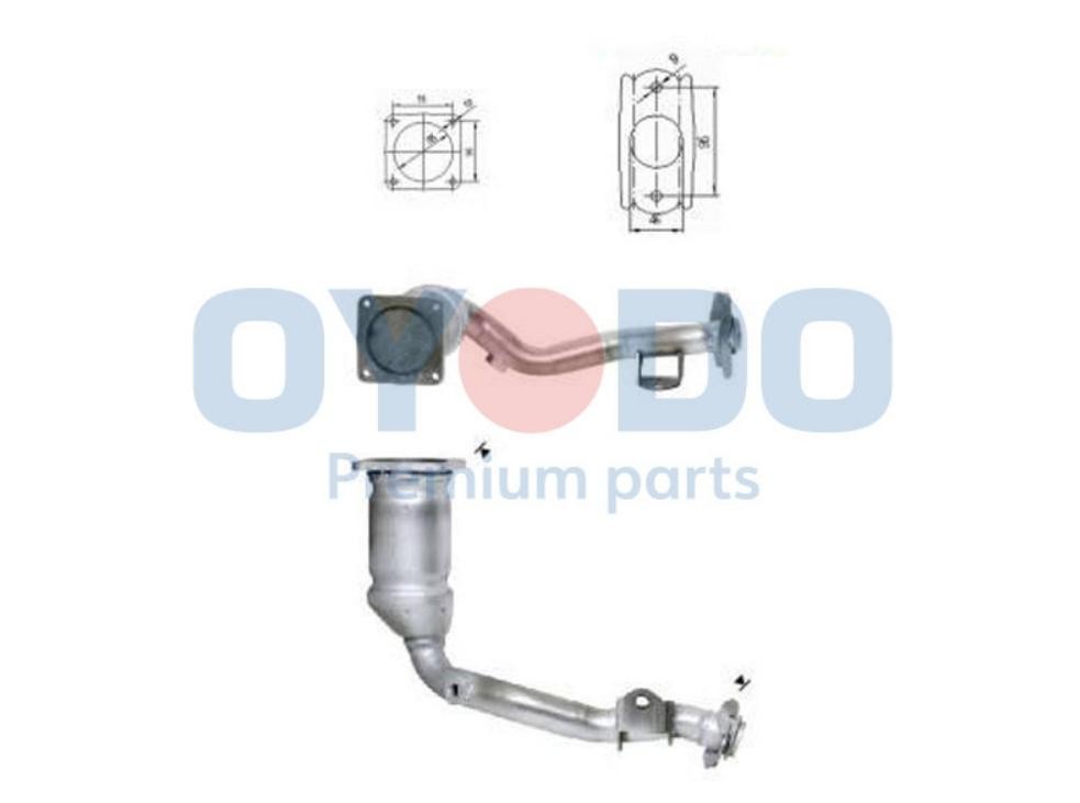 Oyodo Katalysator 10N0074-OYO Alfa Romeo 147 Autokatalysator Oyodo 10N0074-OYO