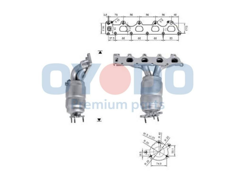 Oyodo Catalizzatore 10N0075-OYO Oyodo 10N0075-OYO Catalizzatore