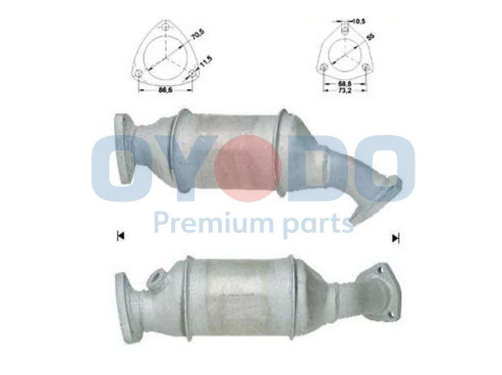 Oyodo Καταλύτης 10N0076-OYO 10N0076-OYO Καταλύτης AUDI 80 Oyodo