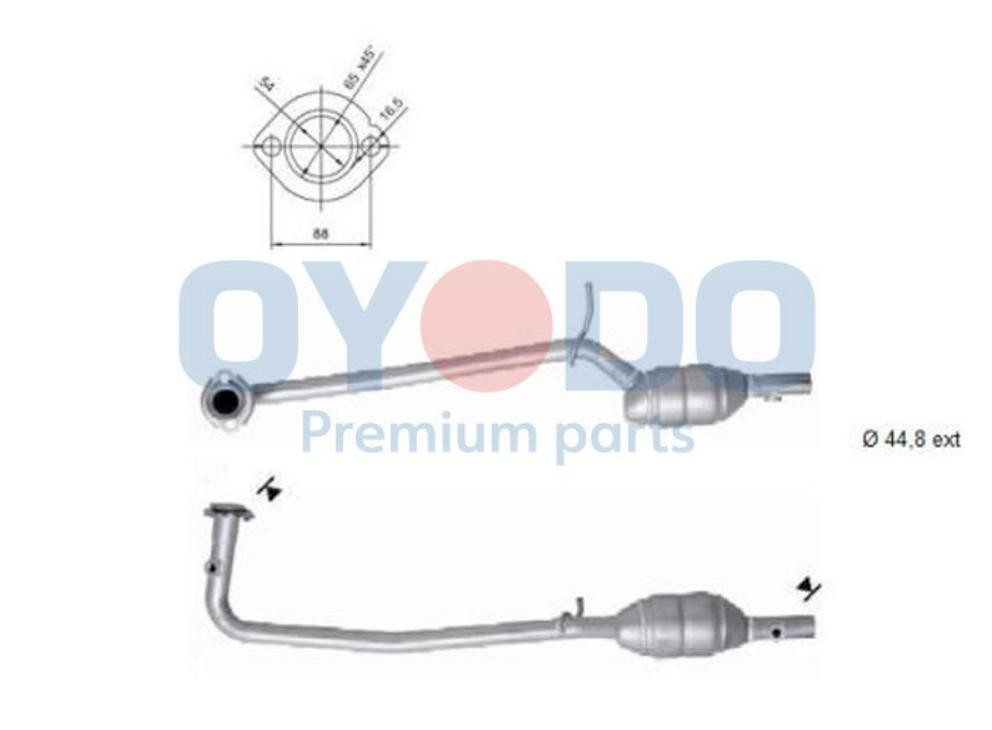 Katalysator Oyodo 10N0078-OYO Oyodo 10N0078-OYO Uitlaat katalysator Renault KOLEOS 2019