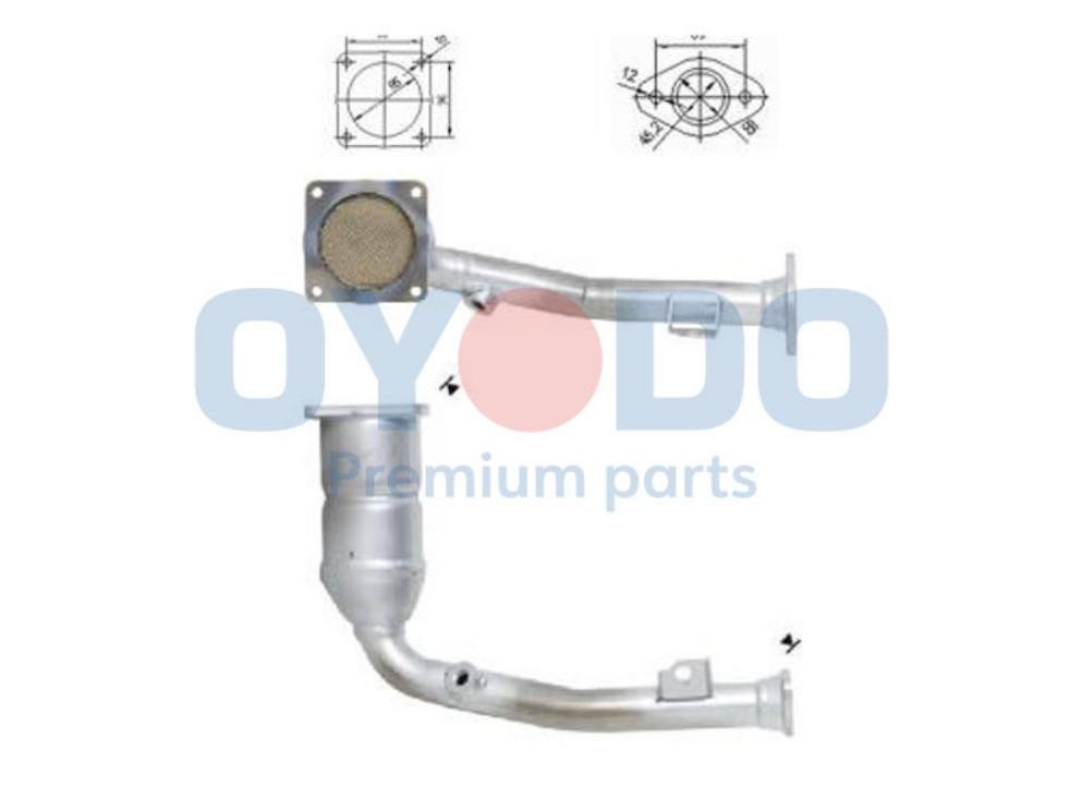 Katalysator Oyodo 10N0082-OYO Oyodo 10N0082-OYO: Autokatalysator Peugeot 106 2004