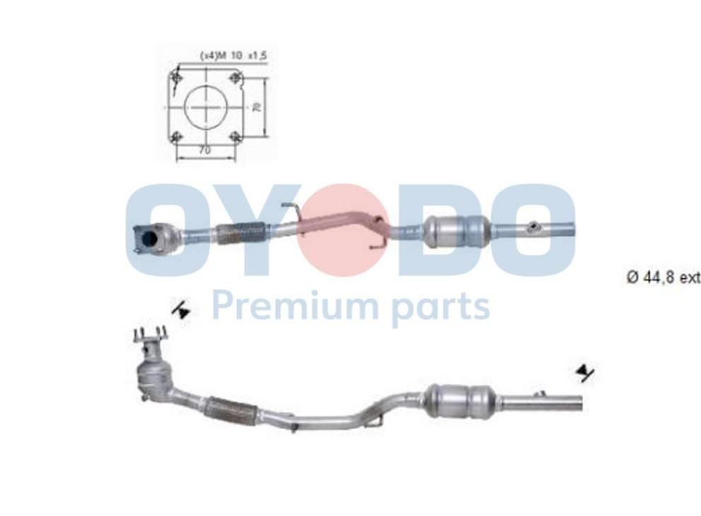 Καταλύτης Oyodo 10N0090-OYO Oyodo 10N0090-OYO Καταλύτες SEAT CORDOBA 2008