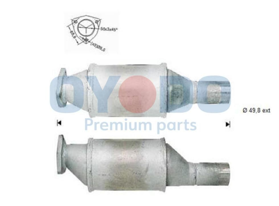 Catalyseur Oyodo 10N0091-OYO Oyodo 10N0091-OYO: Précatalyseur Volkswagen VENTO 2020