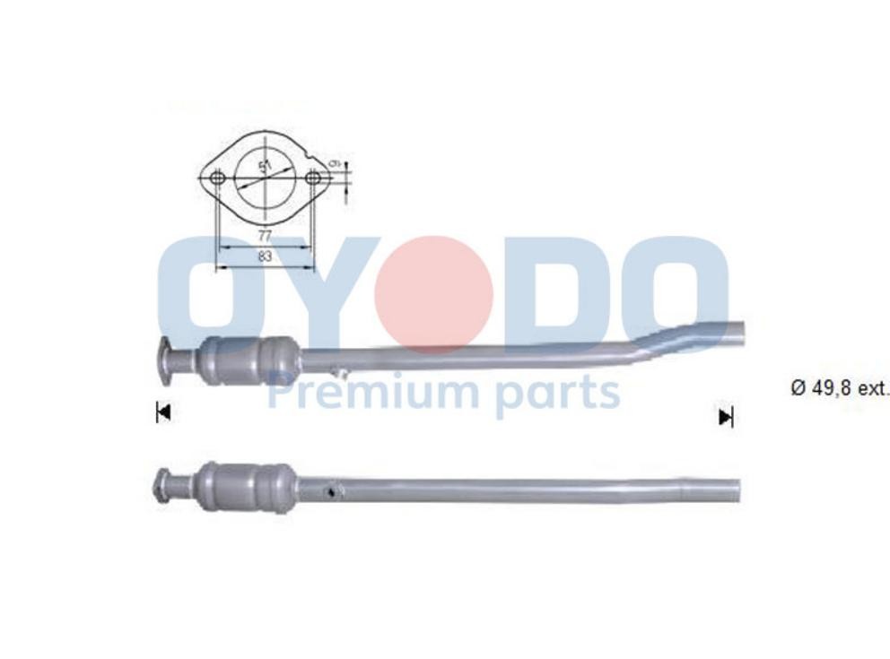 Oyodo Catalizzatore 10N0092-OYO 10N0092-OYO Oyodo Marmitta catalitica Volkswagen prezzo