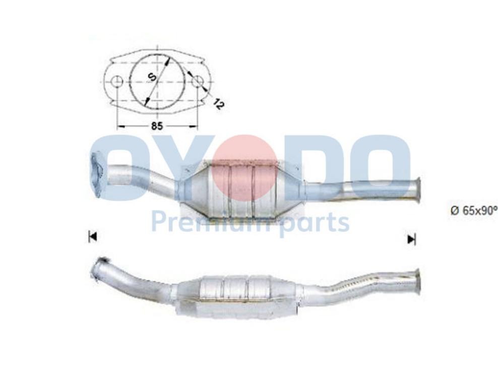 Oyodo Catalytic converter 10N0093-OYO Oyodo 10N0093-OYO genuine 306 Saloon manifold catalytic converter price