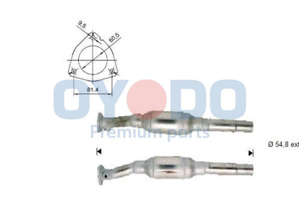 Katalysator Oyodo 10N0094-OYO Oyodo 10N0094-OYO Katalysator VW SHARAN 2006