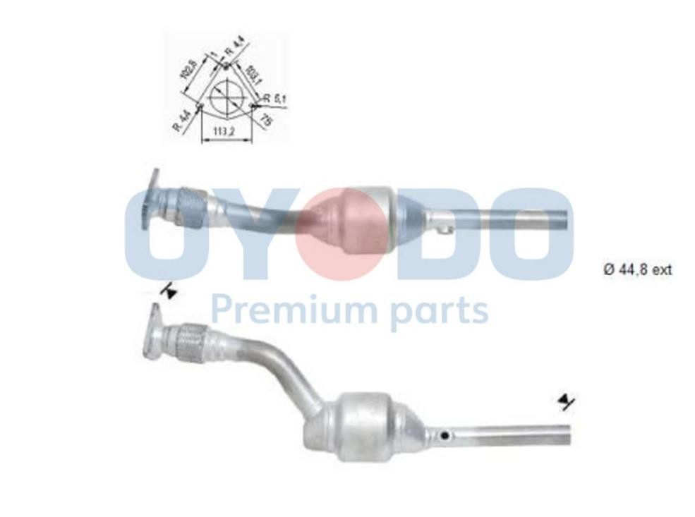 Oyodo Catalyseur 10N0099-OYO Pré catalyseur Oyodo MEGANE 10N0099-OYO pas cher