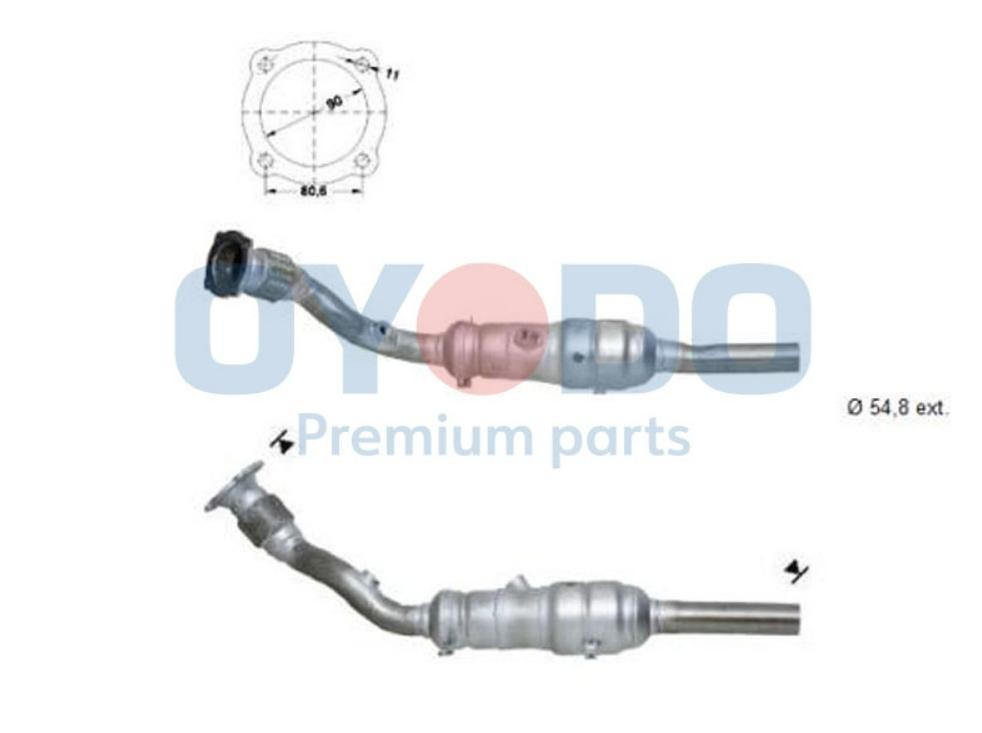 Oyodo Katalysator 10N0100-OYO Oxi-Kat Oyodo Kia CERATO 10N0100-OYO