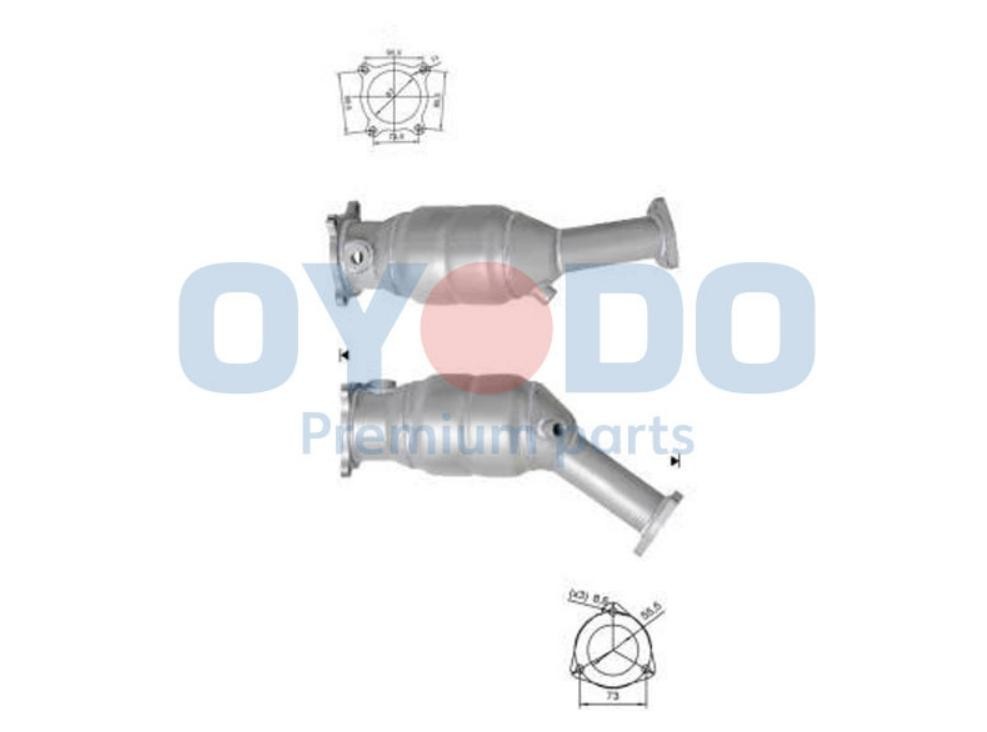 Oyodo Καταλύτης 10N0104-OYO Καταλύτες Oyodo Audi 80 10N0104-OYO