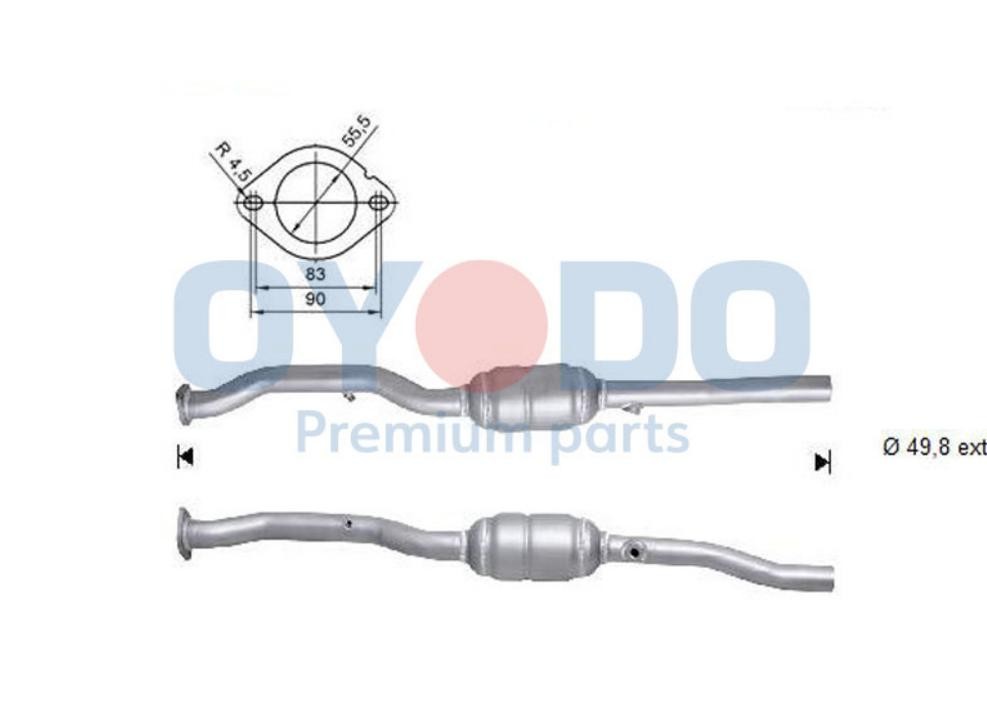 Oyodo Καταλύτης 10N0118-OYO Oyodo Καταλύτες Volkswagen 10N0118-OYO