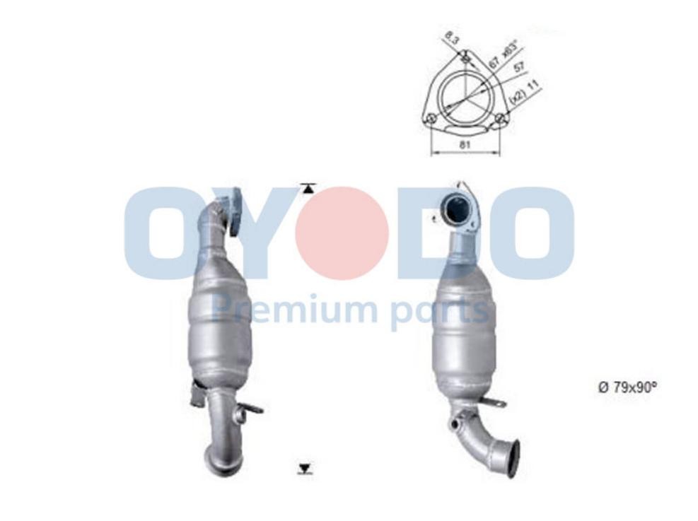 Catalytic converter Oyodo 10N0121-OYO Oyodo 10N0121-OYO Peugeot RCZ 2011 Cat price