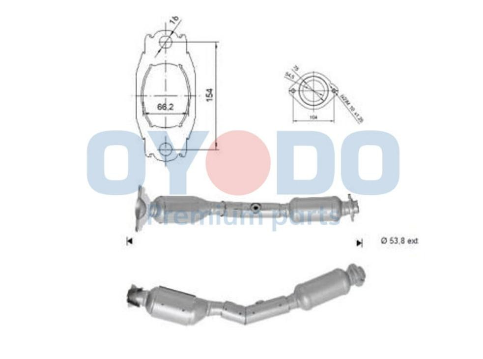 Oyodo Catalizzatore 10N0126-OYO Oyodo 10N0126-OYO Catalizzatore Nissan Almera B10 originale prezzo