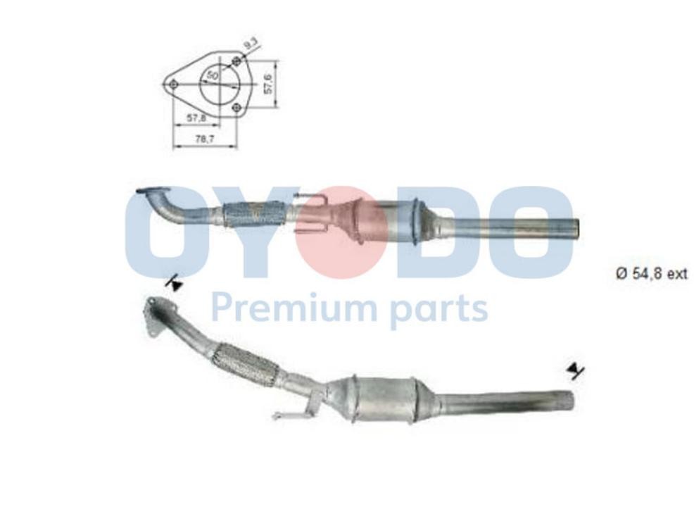 Oyodo Catalyseur 20N0010-OYO 20N0010-OYO Convertisseur catalytique KIA CERATO Oyodo