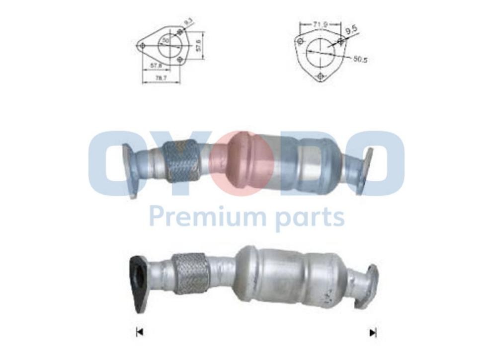 Oyodo Catalyseur 20N0015-OYO Oyodo Catalyseur AUDI 20N0015-OYO