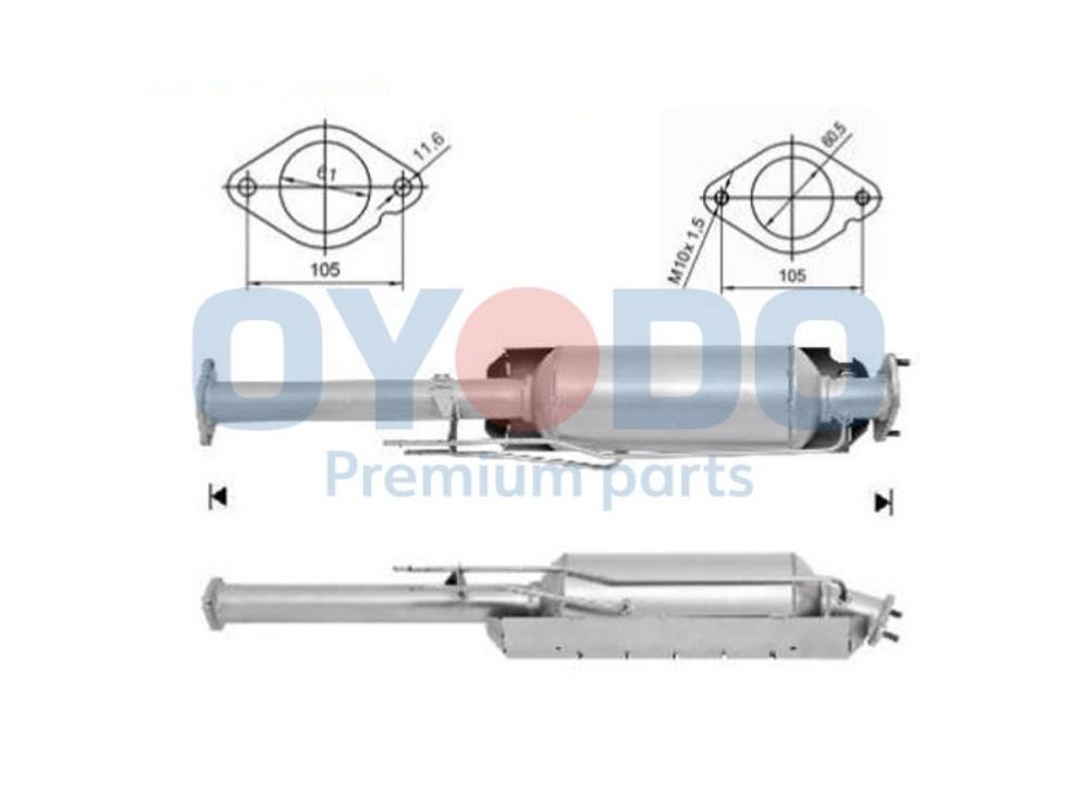 Oyodo Roetfilter (DPF) 20N0018-OYO Oyodo 20N0018-OYO originele Roetfilter (DPF) Ford Galaxy wa6 kosten