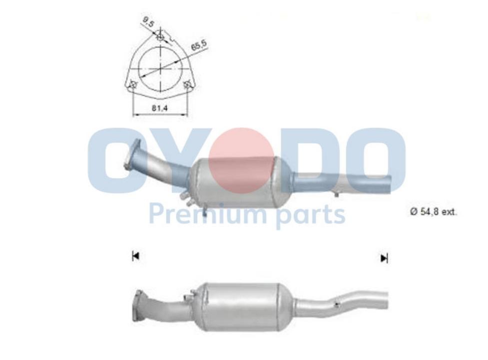Oyodo Φίλτρο μικροσωματιδίων 20N0022-OYO Φίλτρο DPF Oyodo AUDI 20N0022-OYO