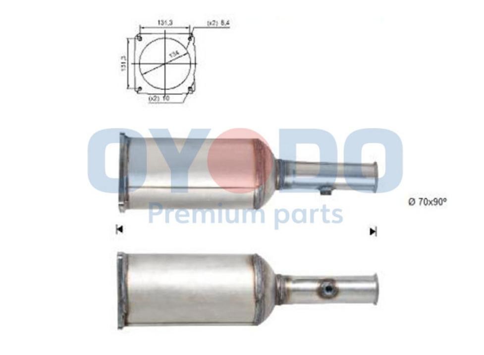Oyodo Partikelfilter 20N0023-OYO Oyodo 20N0023-OYO Peugeot SW 407 Dieselpartikelfilter pris