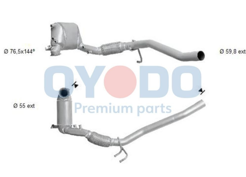 Oyodo Filtro antiparticolato (FAP) 20N0029-OYO prezzo Filtro antiparticolato (FAP) Seat 5P1 20N0029-OYO Oyodo