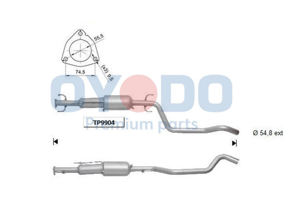 Partikkelfilter Oyodo 20N0031-OYO Oyodo 20N0031-OYO: Partikkelfilter Opel ZAFIRA 2006