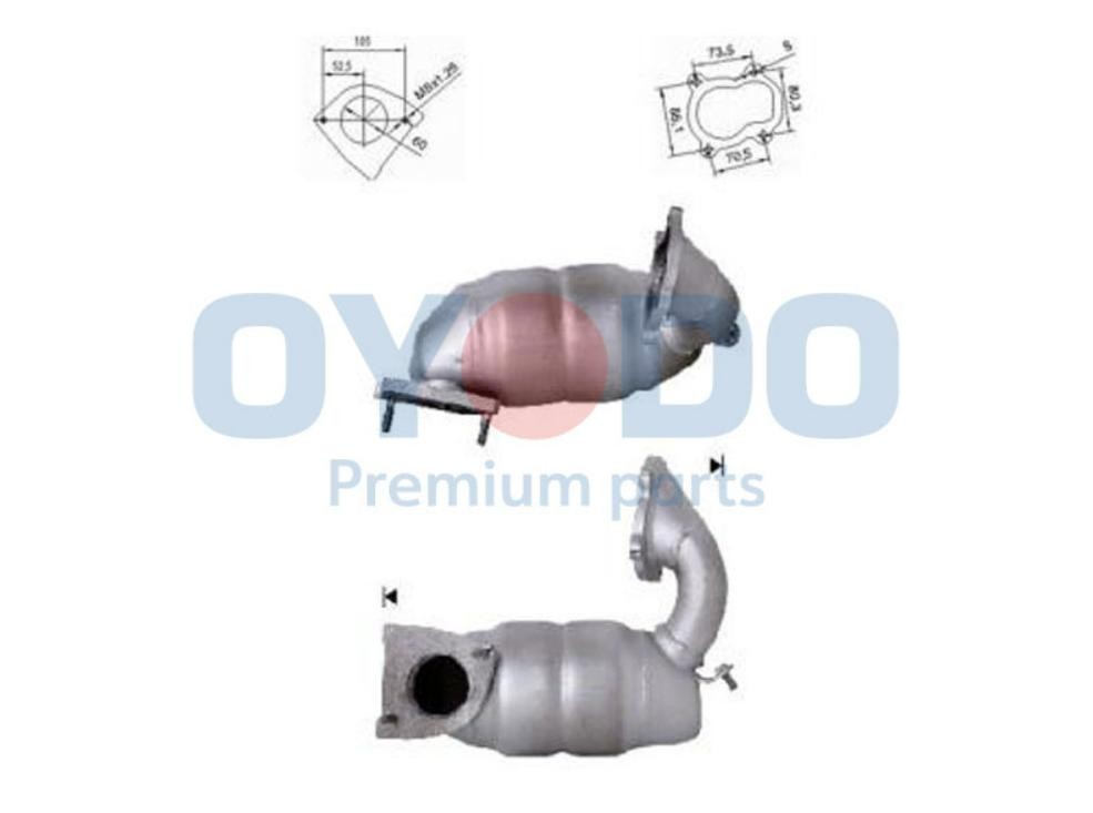 Silenziatore anteriore Oyodo 20N0032-OYO Oyodo 20N0032-OYO Risuonatore scarico Opel ZAFIRA 2024