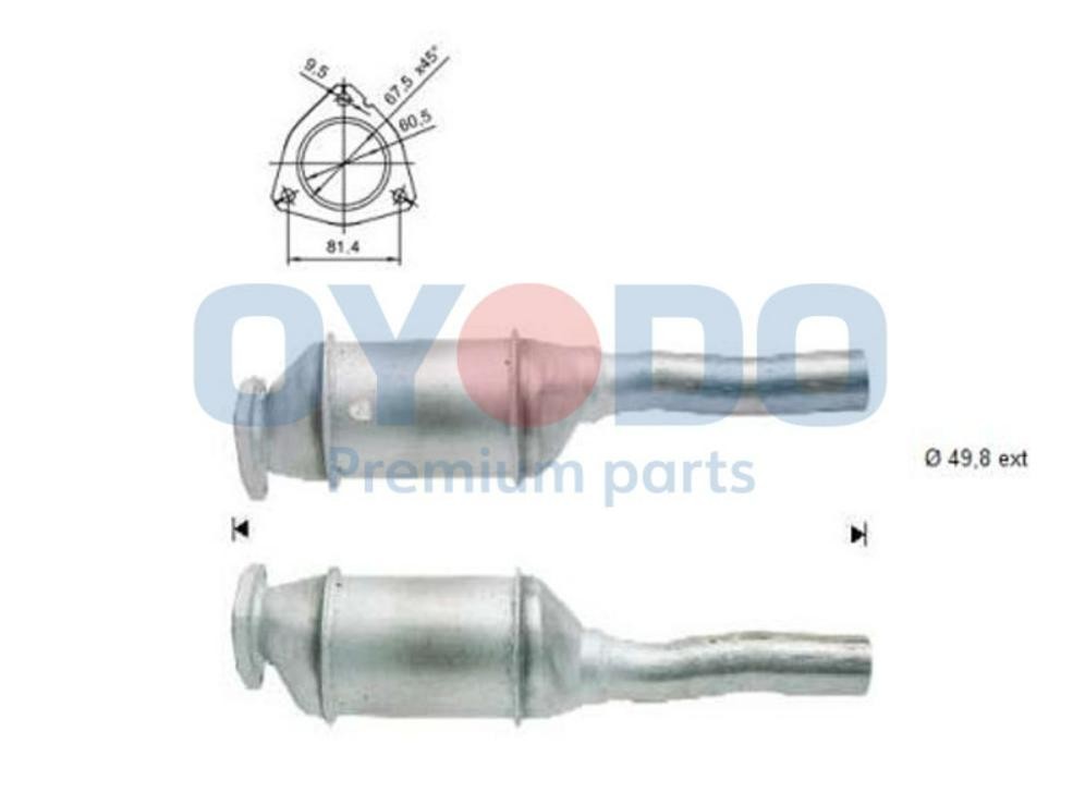 Catalizzatore Oyodo 20N0050-OYO Oyodo 20N0050-OYO Marmitta catalitica Seat ALHAMBRA 2016