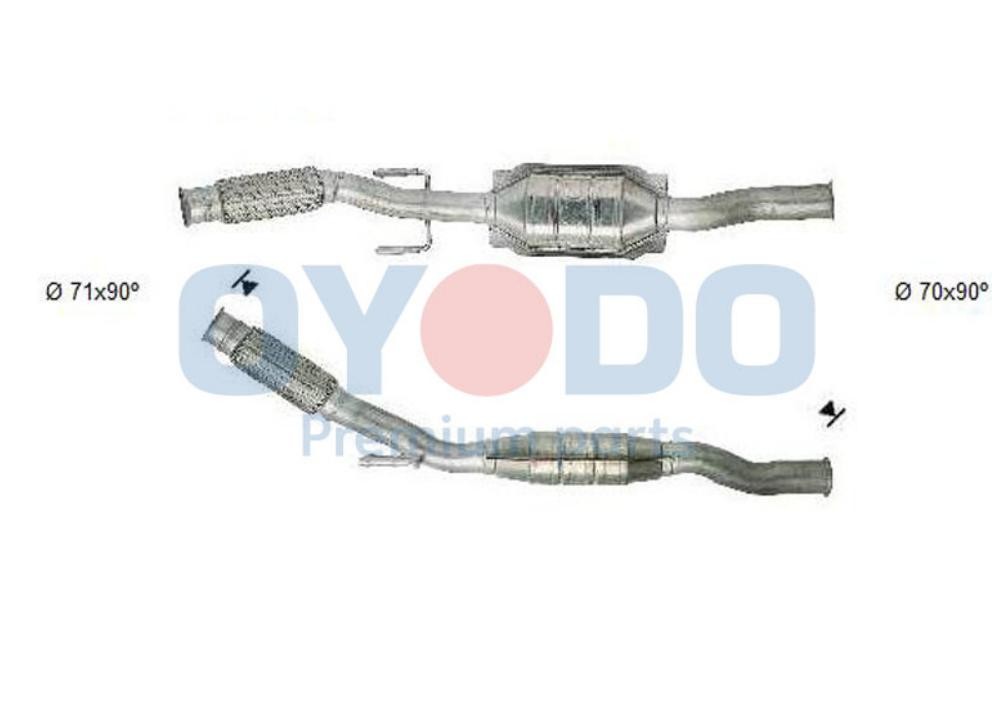 Oyodo Catalyseur 20N0063-OYO Renault MEGANE Précatalyseur Oyodo 20N0063-OYO