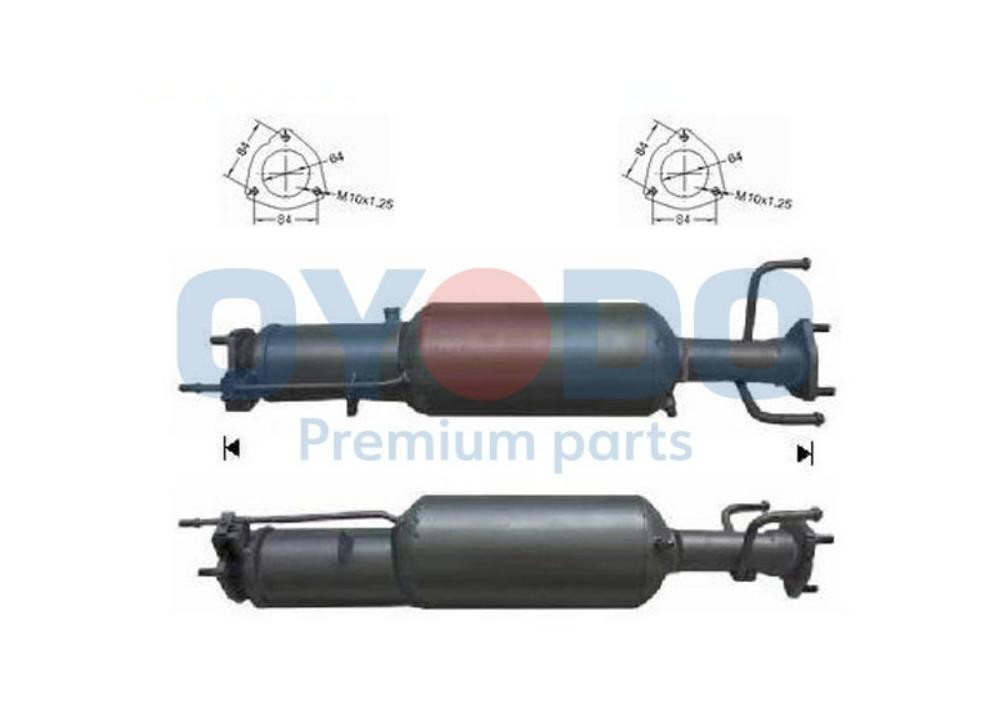 Partikkelfilter Oyodo 20N0066-OYO Oyodo 20N0066-OYO: Dpf Chevy EPICA 2015