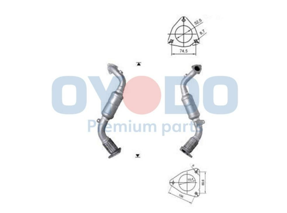 Katalysator Oyodo 20N0068-OYO Oyodo 20N0068-OYO: Katalysator Porsche PANAMERA 2016
