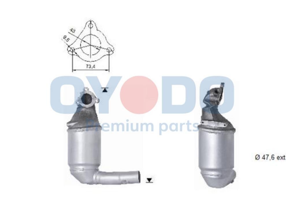 Καταλύτης Oyodo 20N0071-OYO Oyodo 20N0071-OYO Καταλύτες FIAT DOBLO 2009