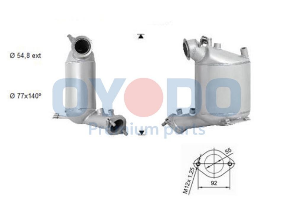 Oyodo Filter pevných častíc 20N0079-OYO Oyodo 20N0079-OYO Filter pevných častíc Volkswagen BORA originálne