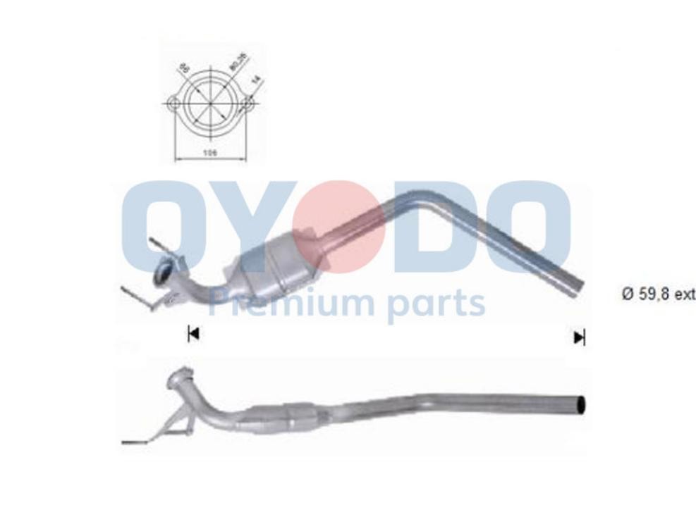 Oyodo Catalyseur 20N0081-OYO Oyodo 20N0081-OYO Pot catalytique Mercedes W638 prix