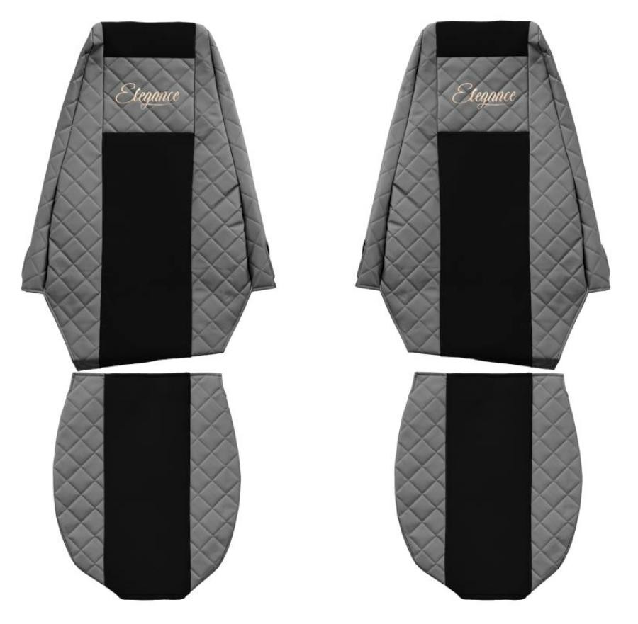 F-CORE Coprisedile grigio, Tessile, Finta pelle F-CORE FX09 GRAY Coprisedile grigio, Tessile, Finta pelle accessori B Pianale piatto/Telaio