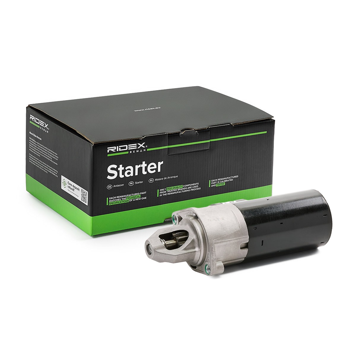 RIDEX REMAN Startmotor 2S0180R MERCEDES-BENZ startmotor RIDEX REMAN 2S0180R