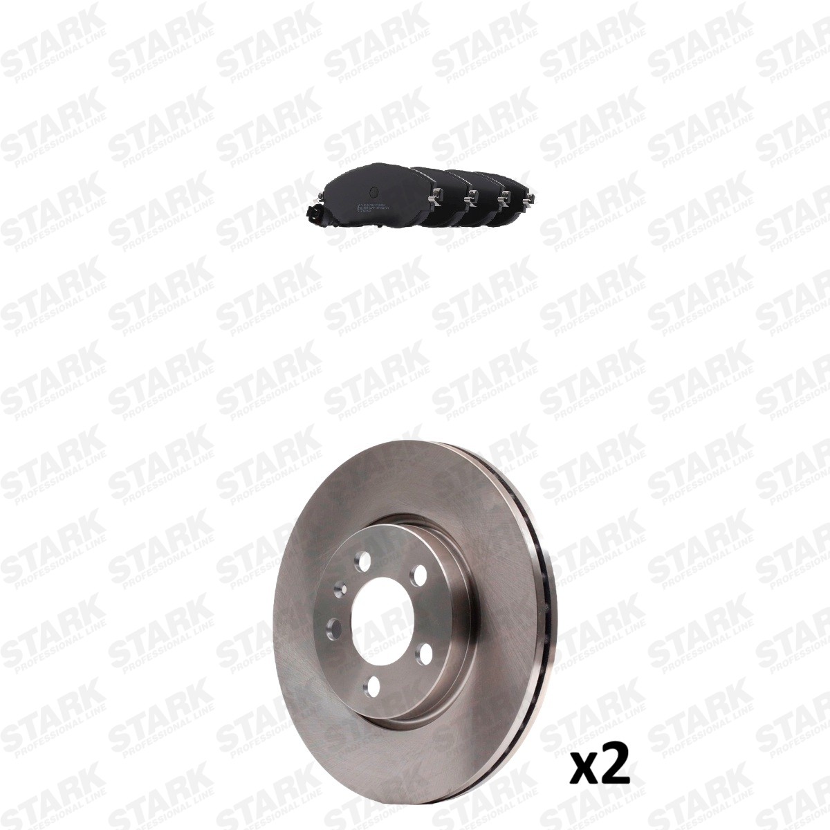STARK Brake discs and pads set SKBK-10992026 Seat AROSA STARK brake discs and pads SKBK10992026